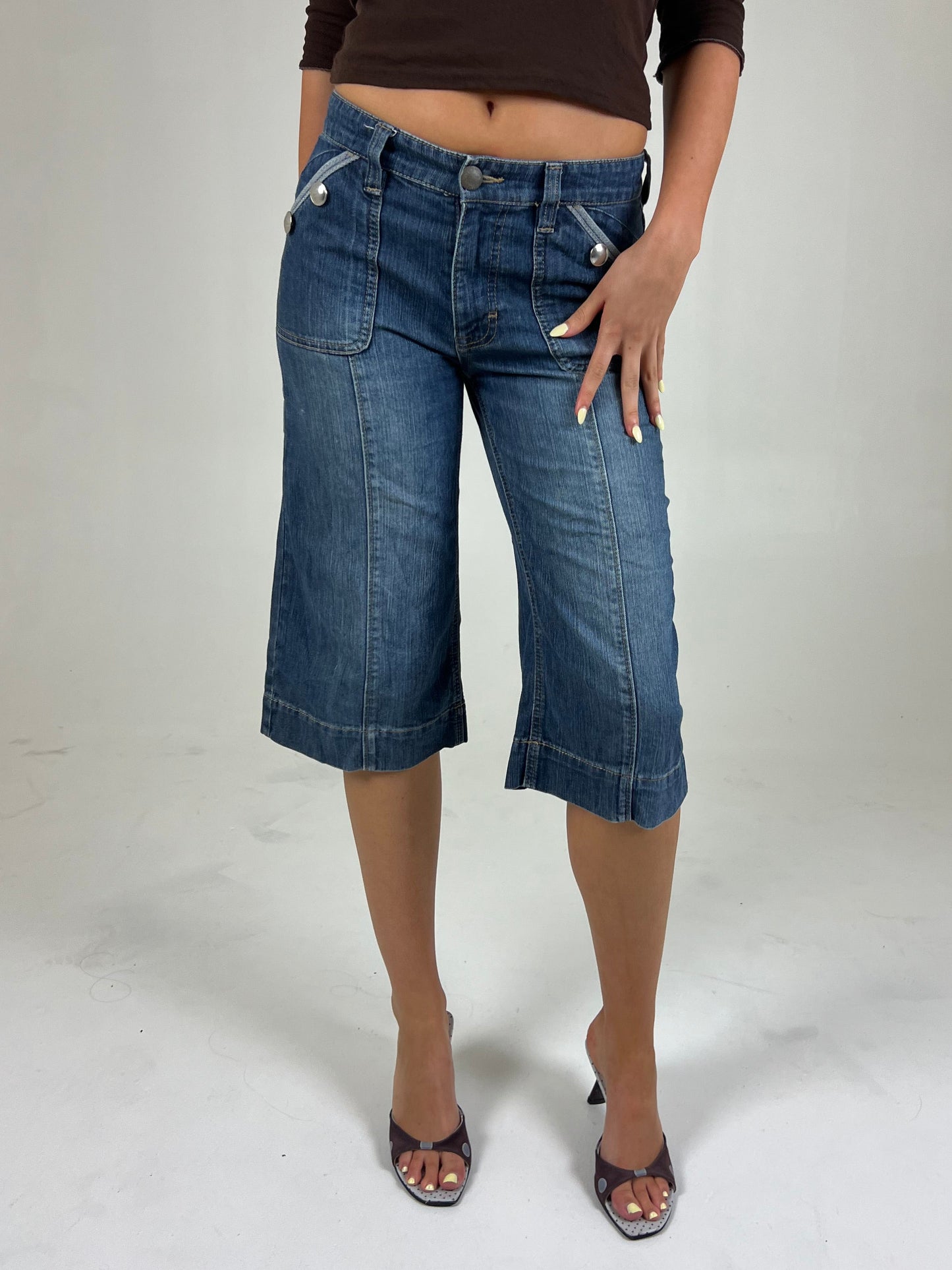 Denim Capri Pants