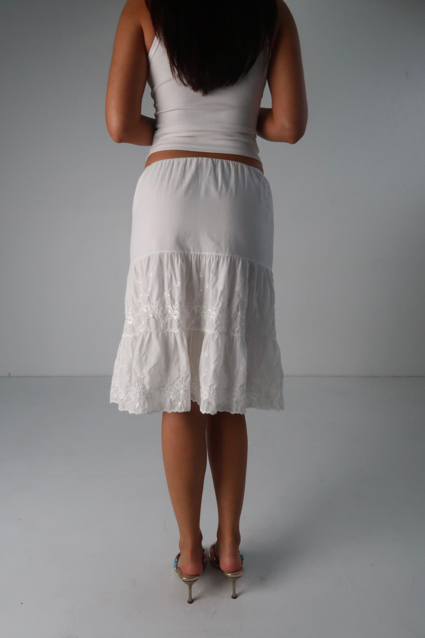 White Midi Skirt