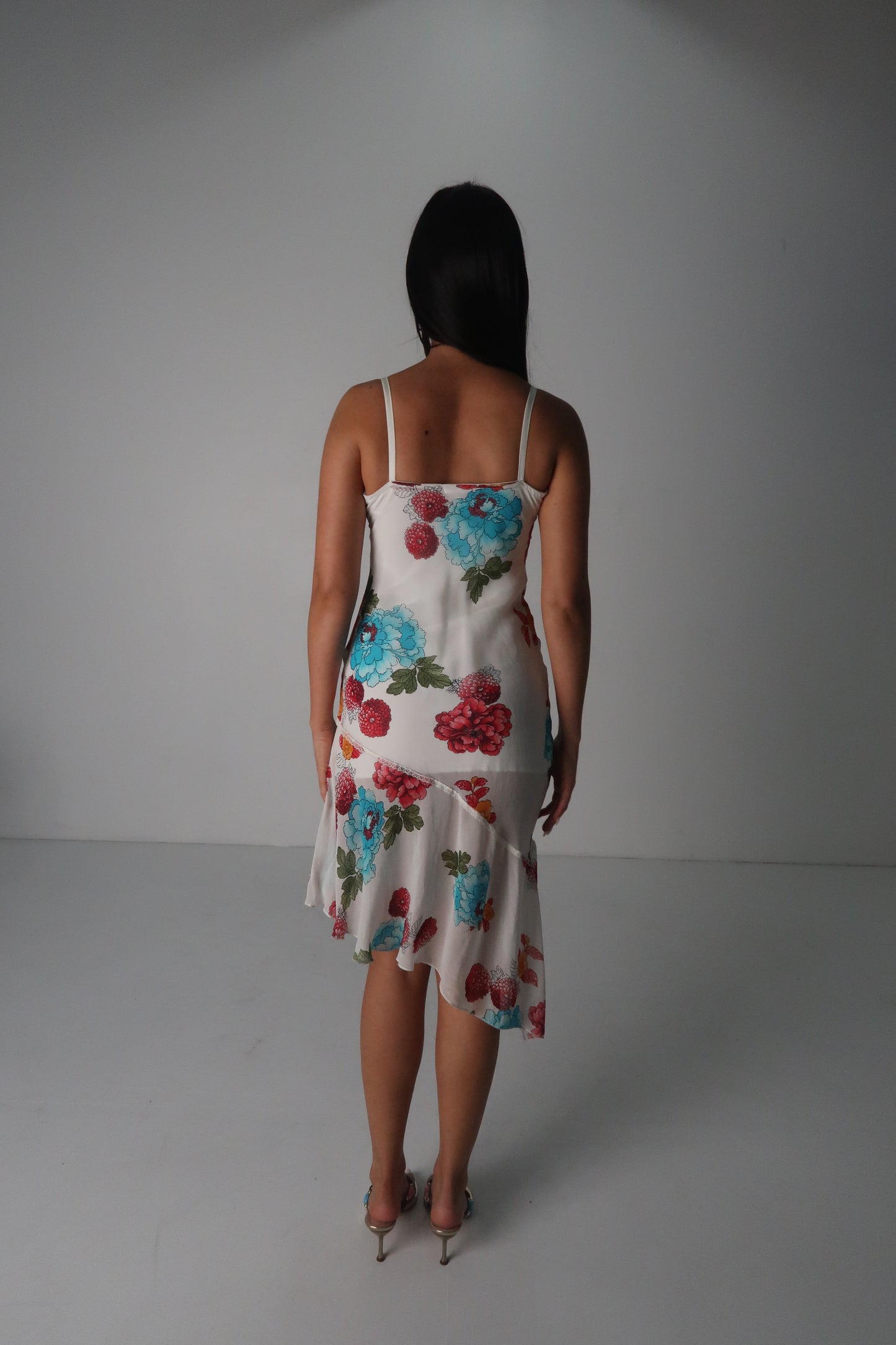French Floral Midi Dress