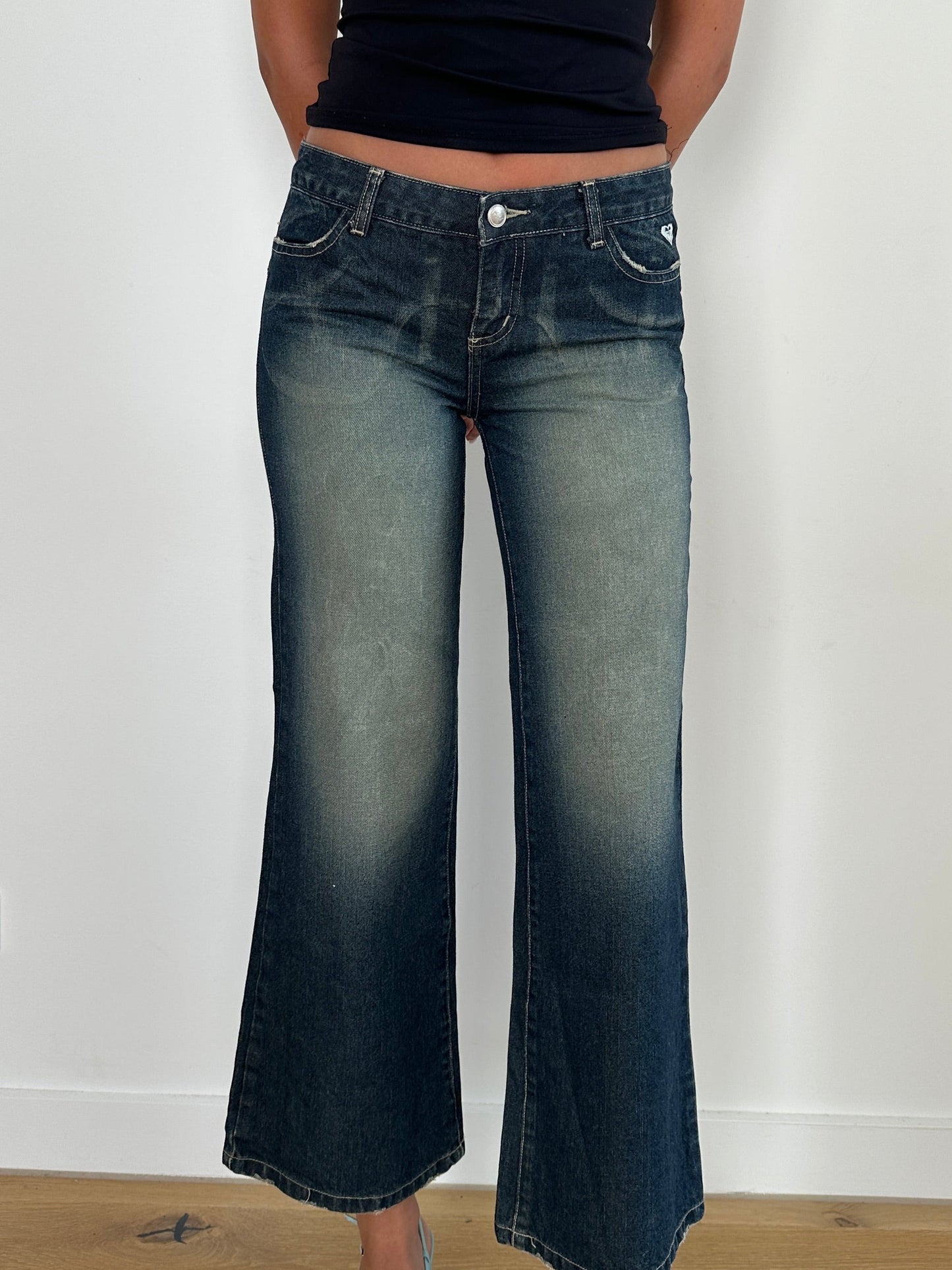 Roxy Wide Leg Low Rise Jeans