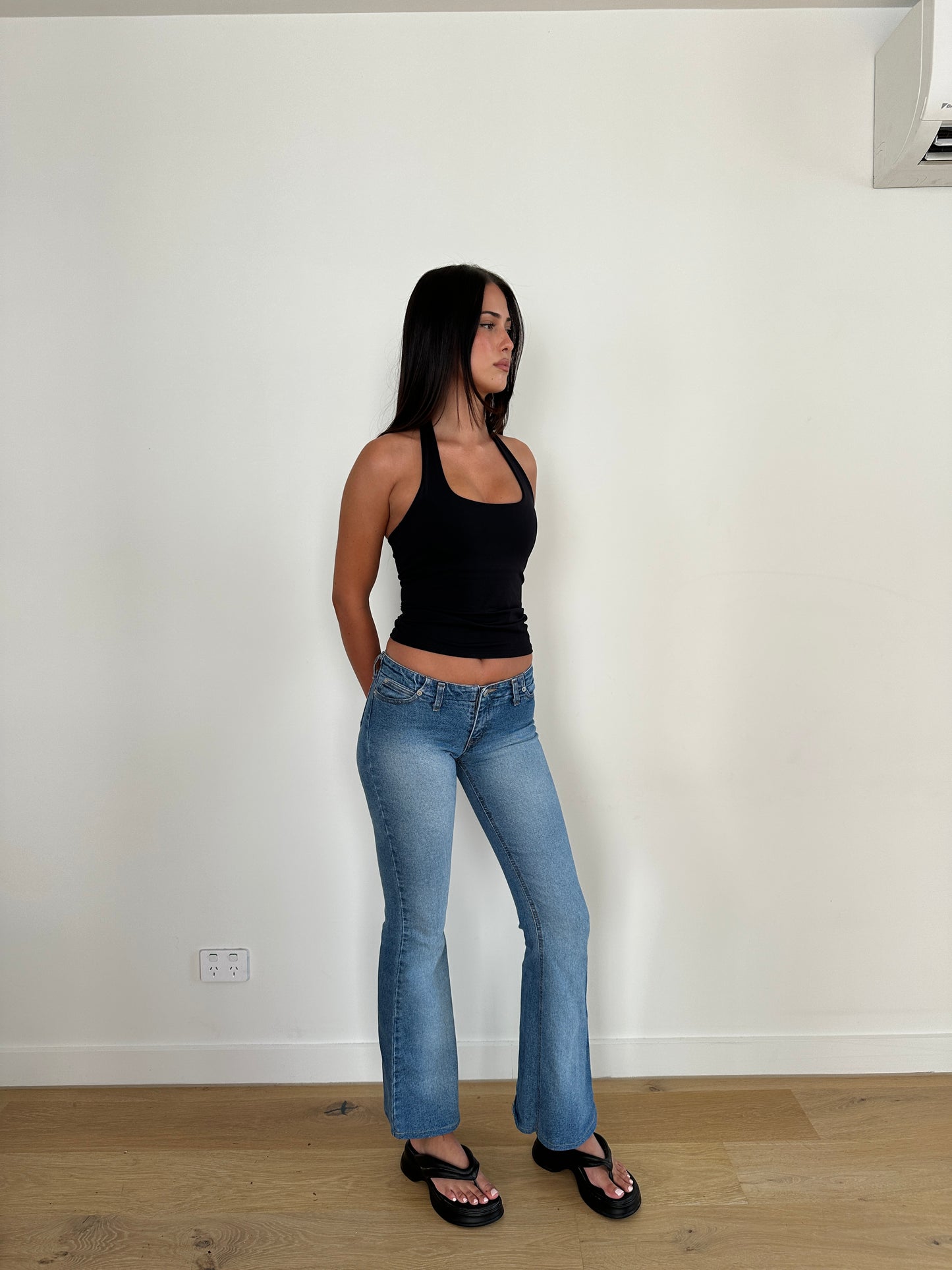 Blockout Lowrise Bootcut Jeans