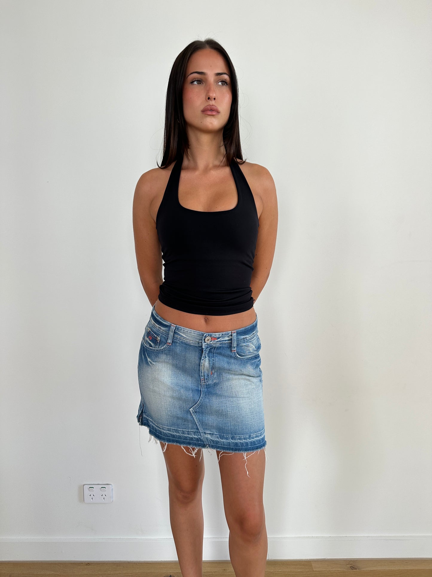 Denim Midi Skirt