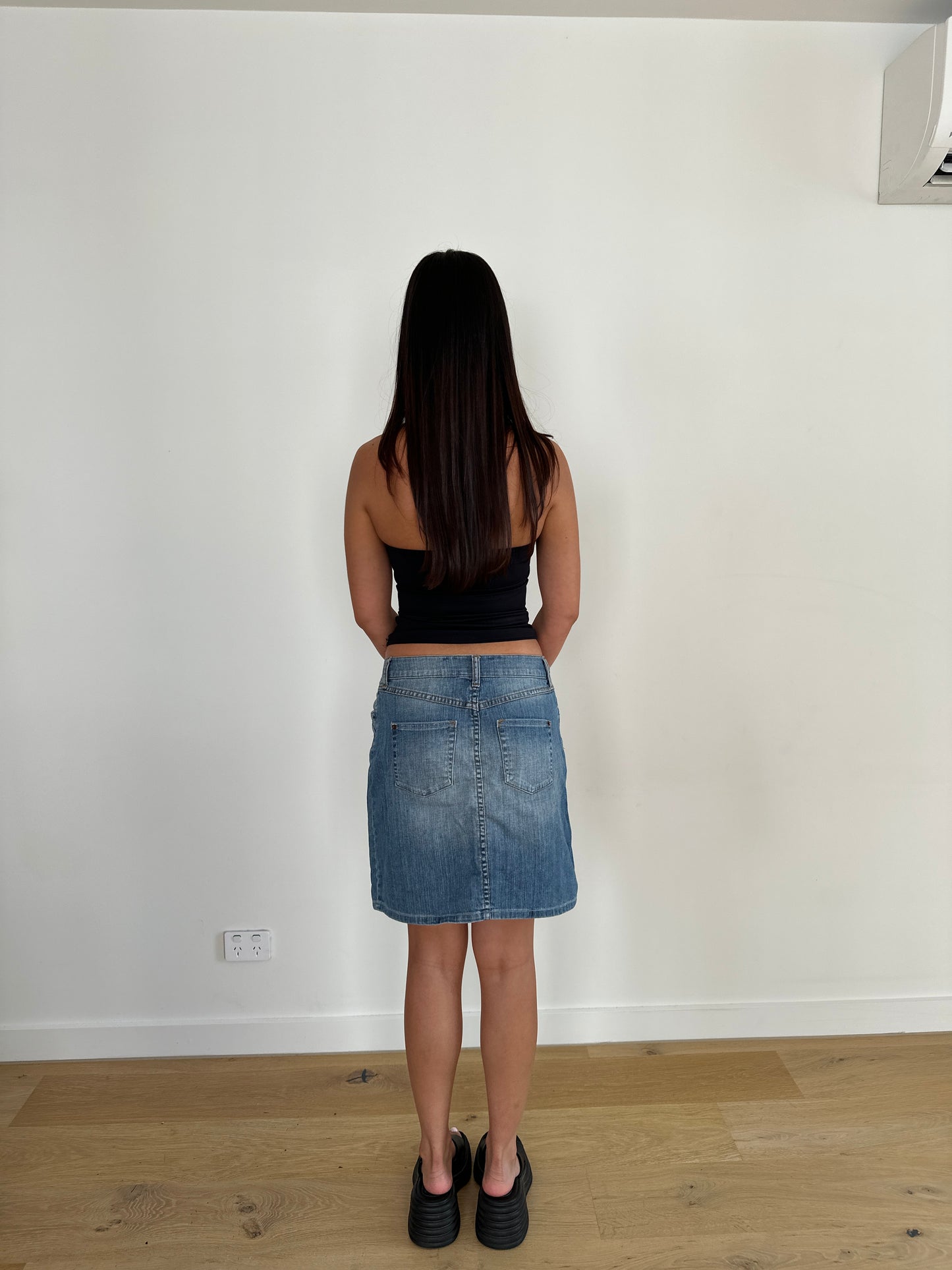Denim Midi Skirt