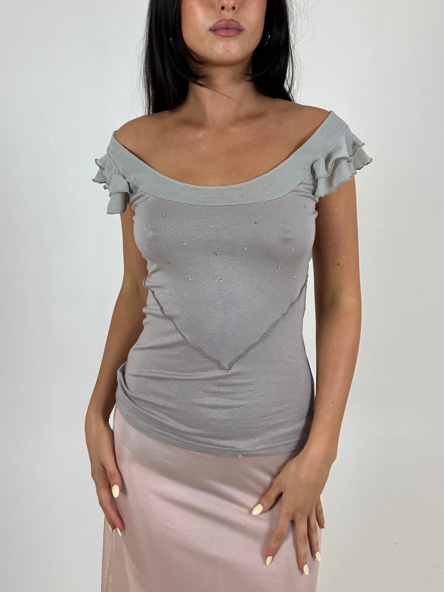French Sequin Top