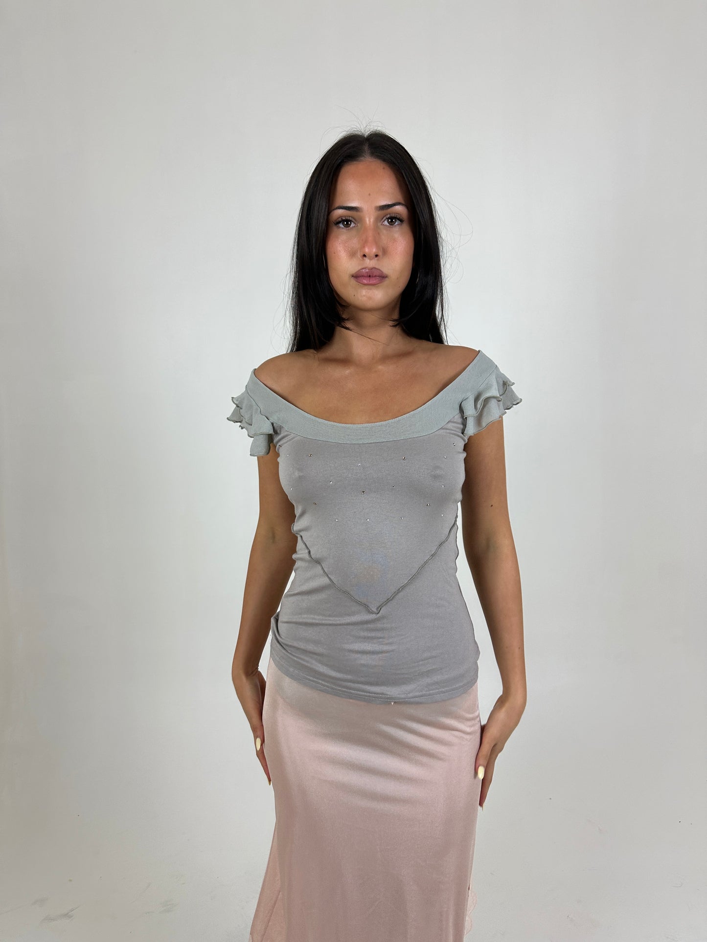 French Sequin Top