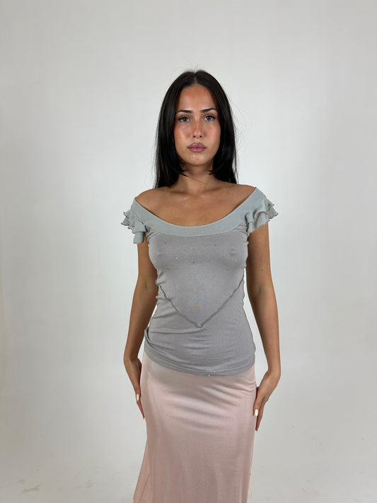 French Sequin Top