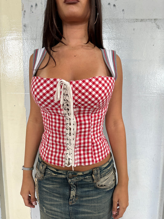 D&G Gingham Corset