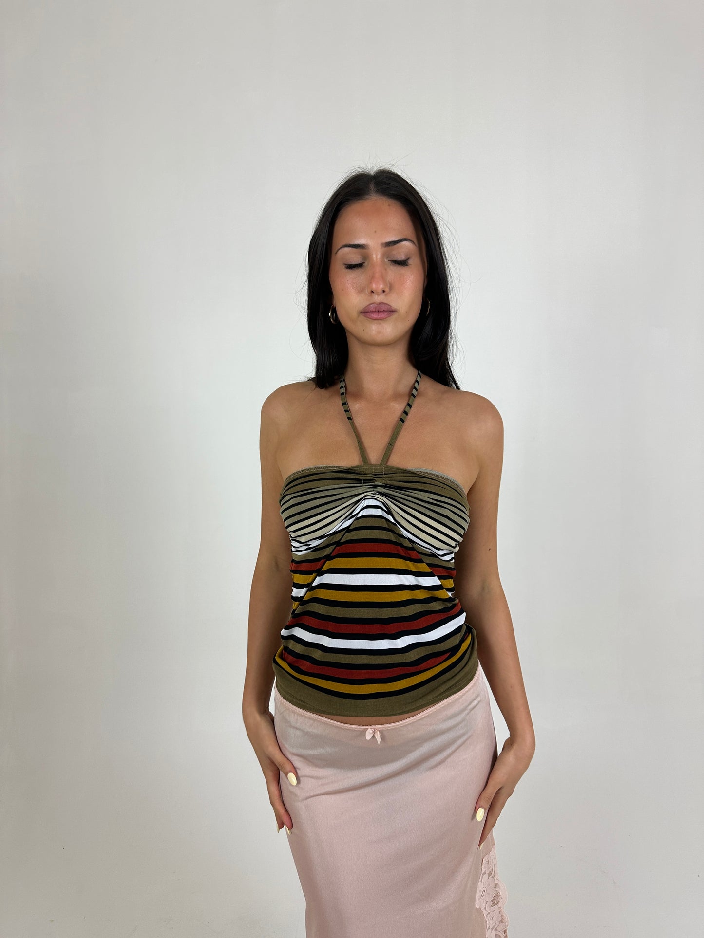Striped Halter Top