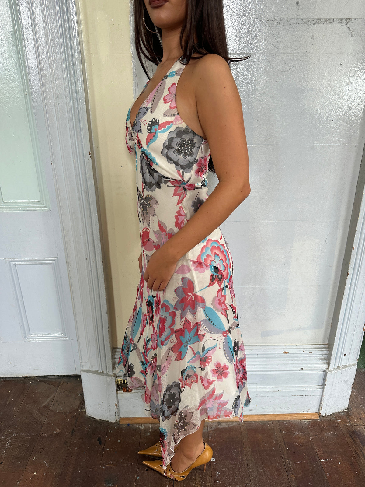 Beaded Halter Dress