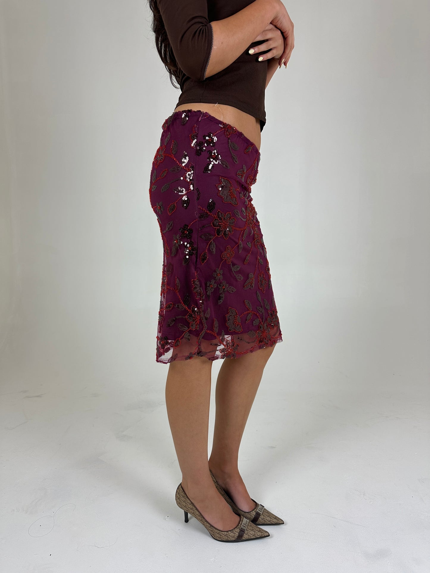 Beaded Cherry Midi