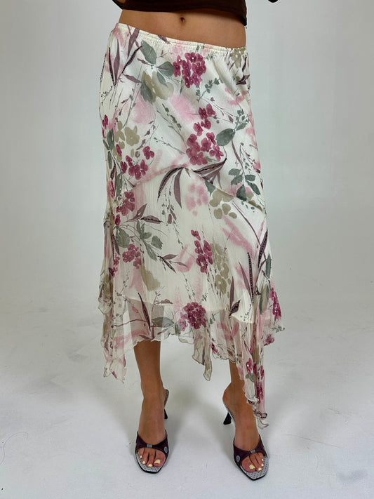 Italian Beaded Midi Skirt