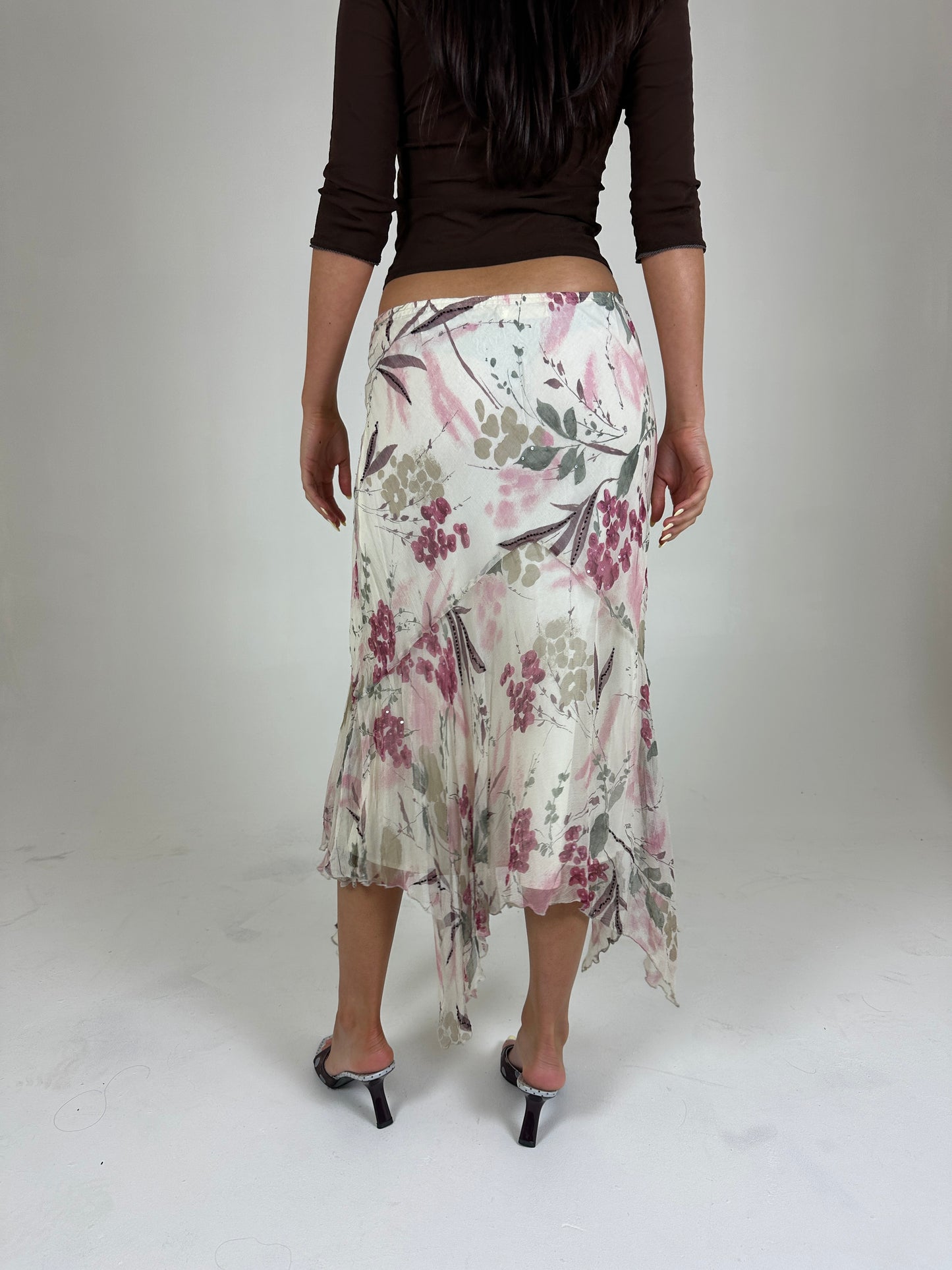 Italian Beaded Midi Skirt