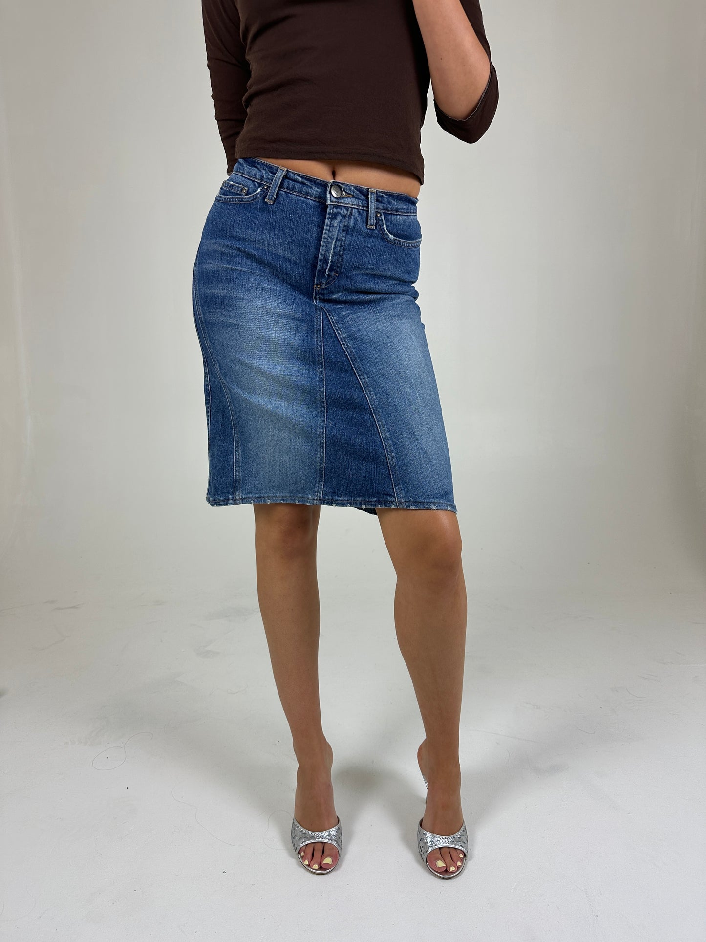Cavalli Denim Midi