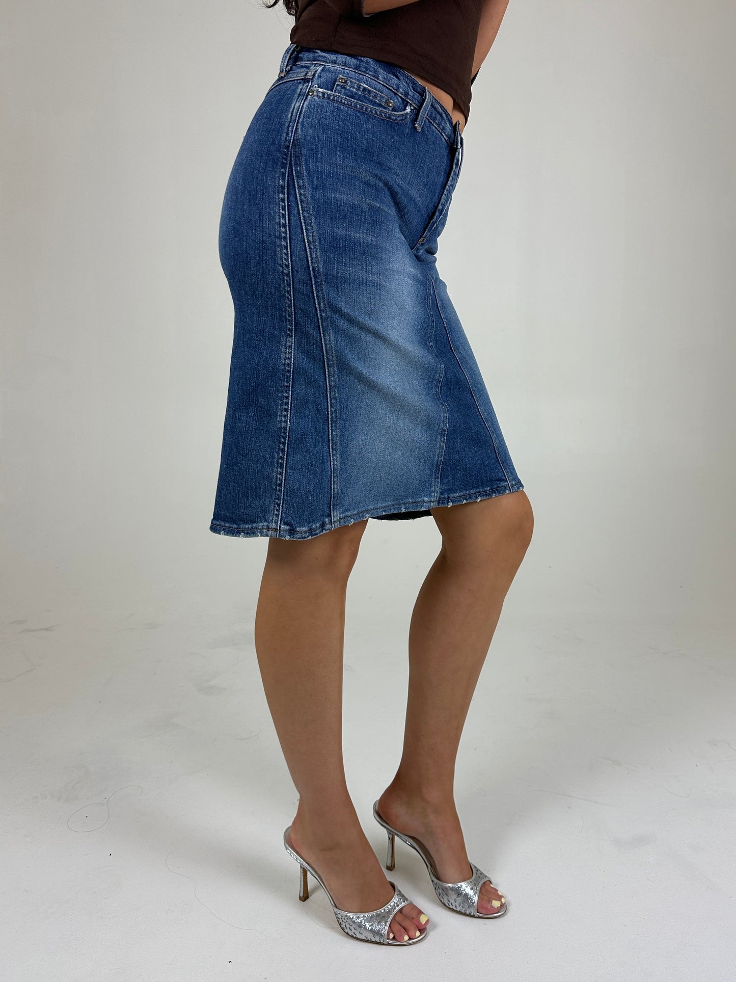 Cavalli Denim Midi