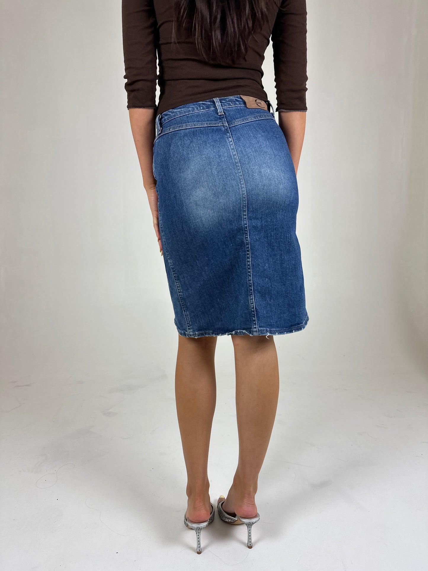 Cavalli Denim Midi