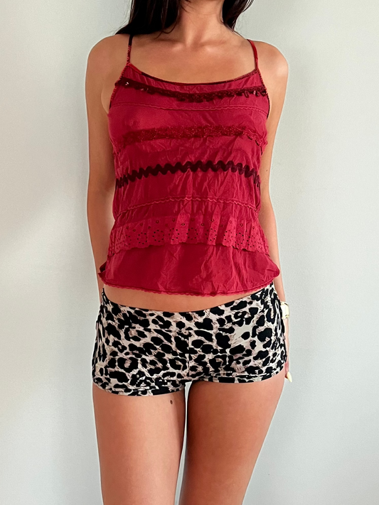 Red Sequin Cami