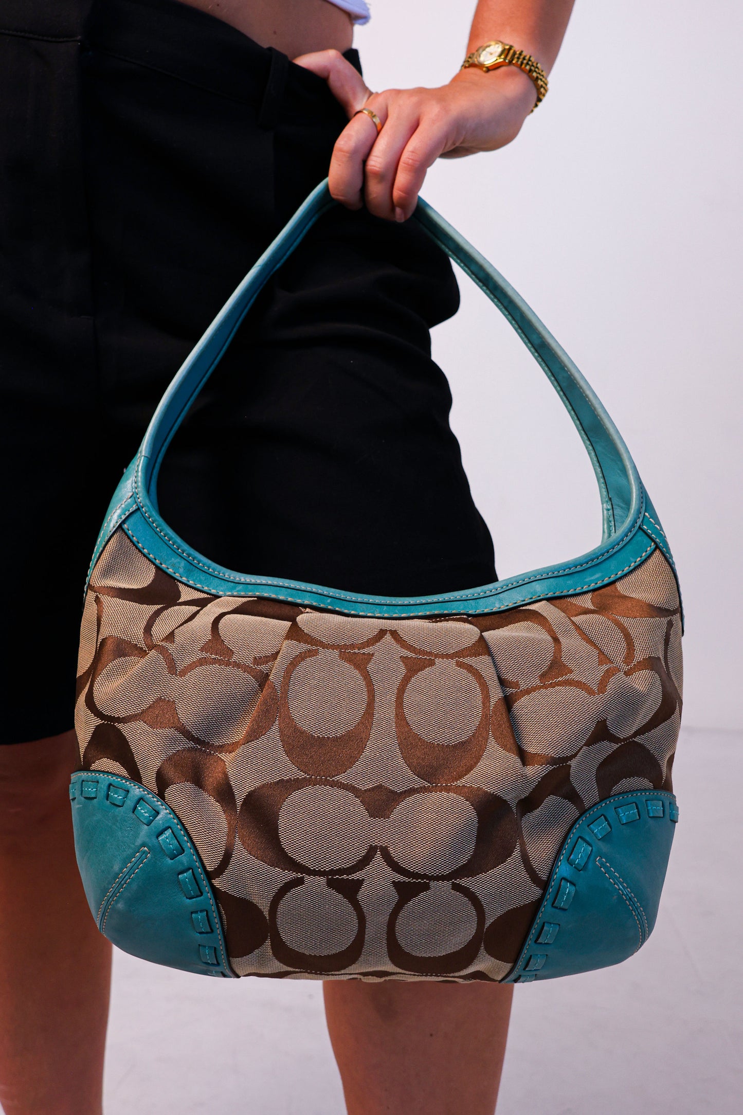 Coach Teal Ergo Shoulder Bag