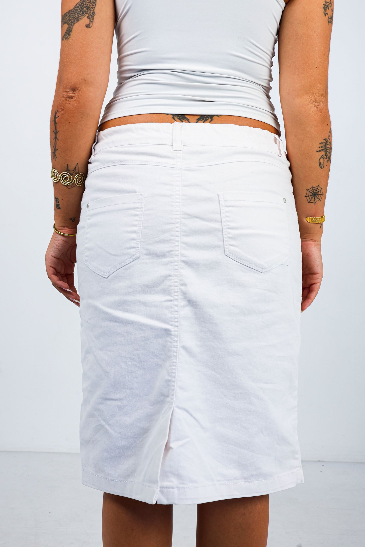 White Midi Skirt
