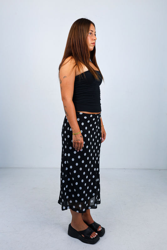 Polka Midi Skirt