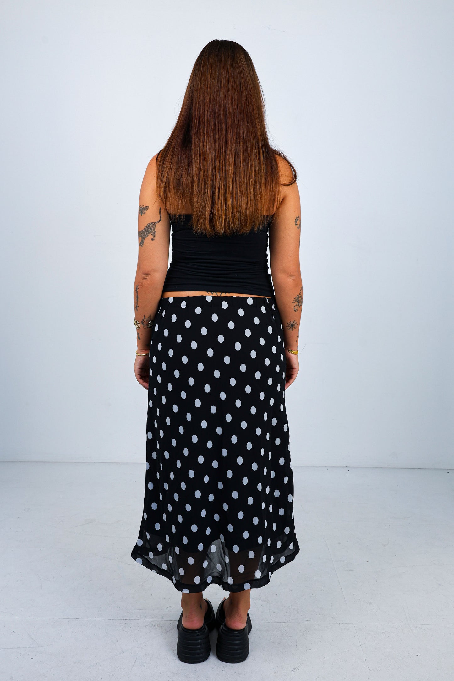 Polka Midi Skirt