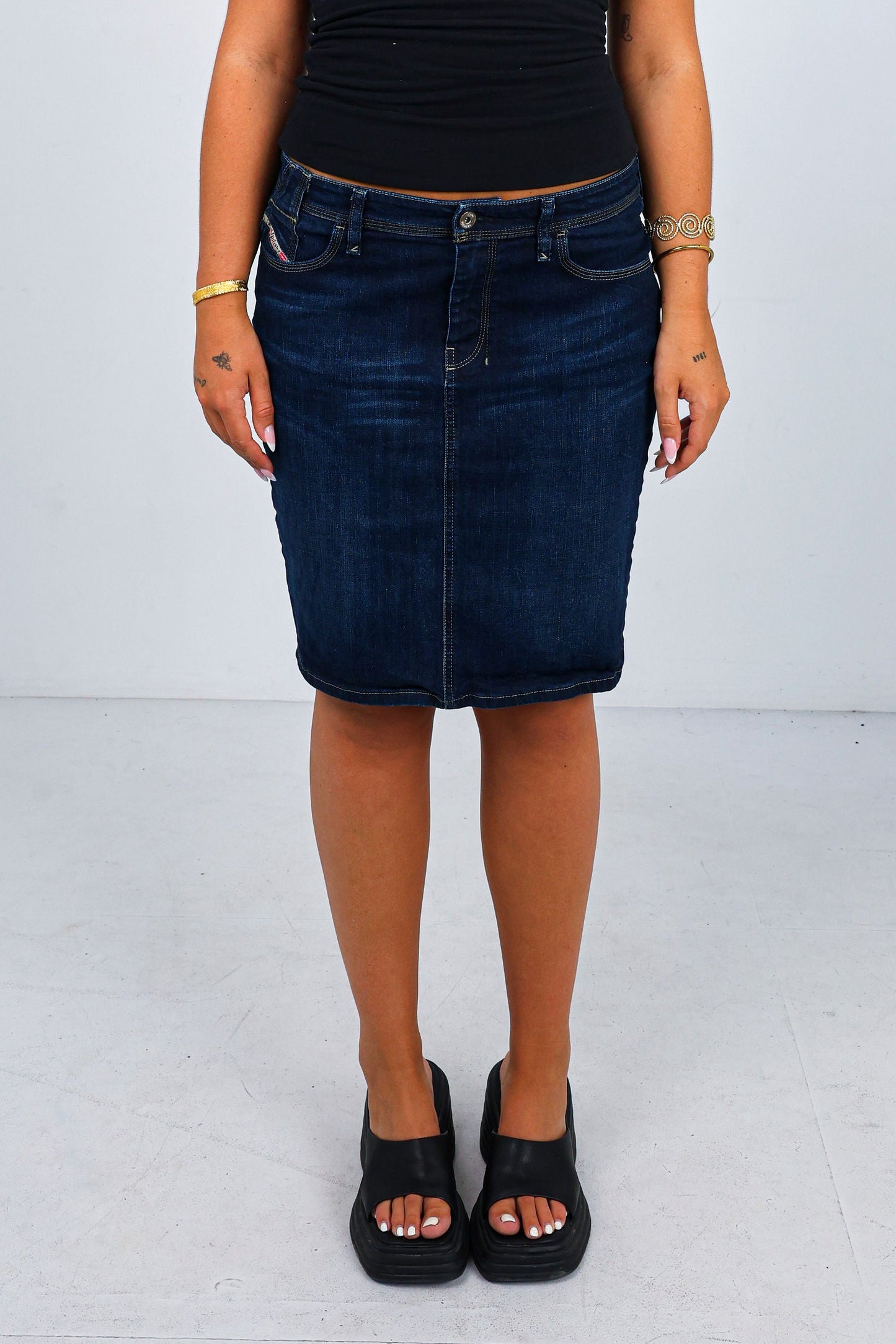 Diesel Denim Midi Skirt