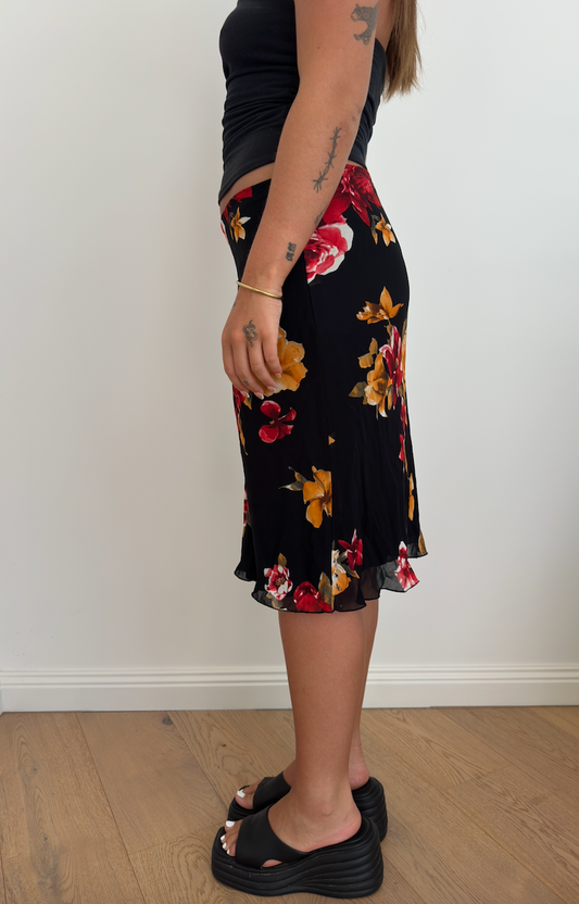 Floral Midi Skirt