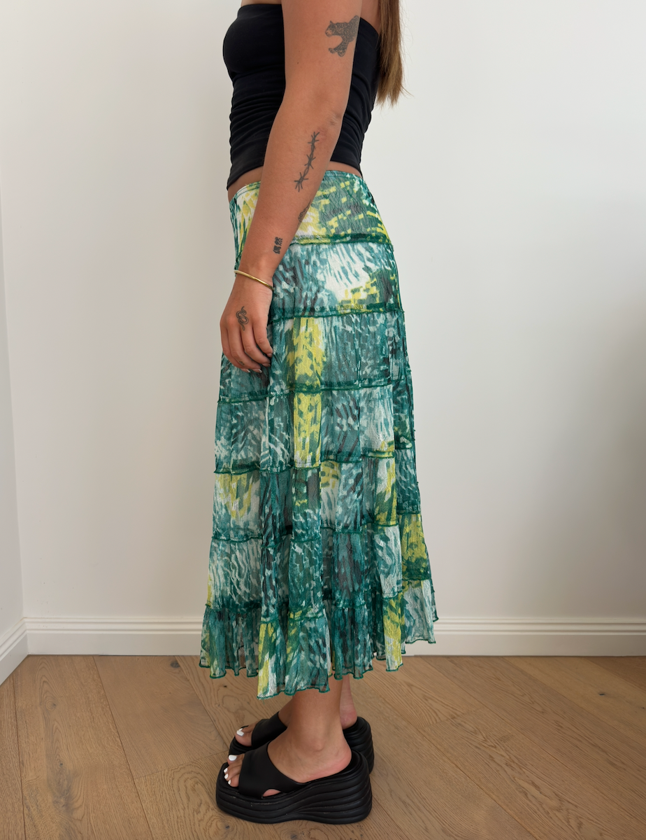 Green Midi Skirt