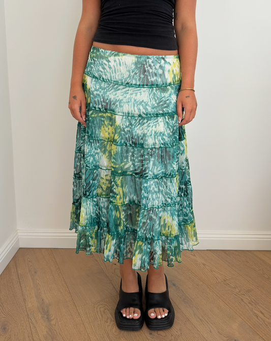 Green Midi Skirt