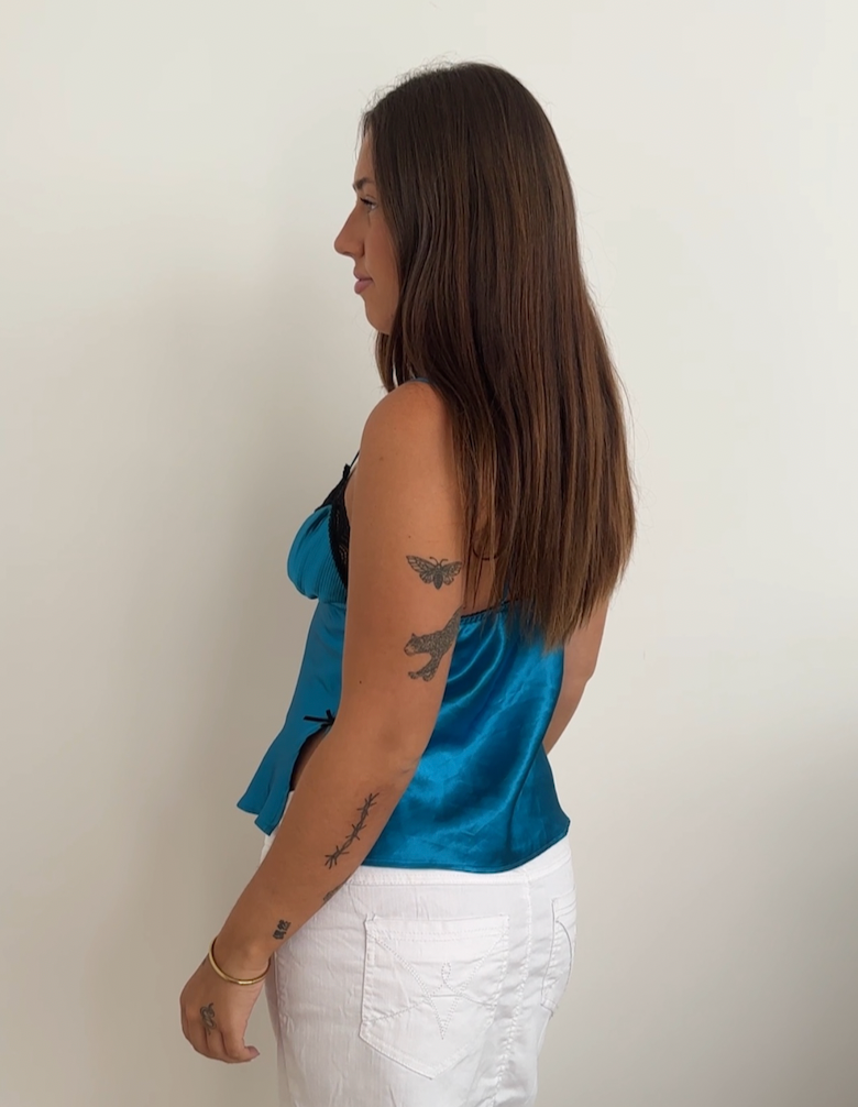 Blue Lace Cami Top