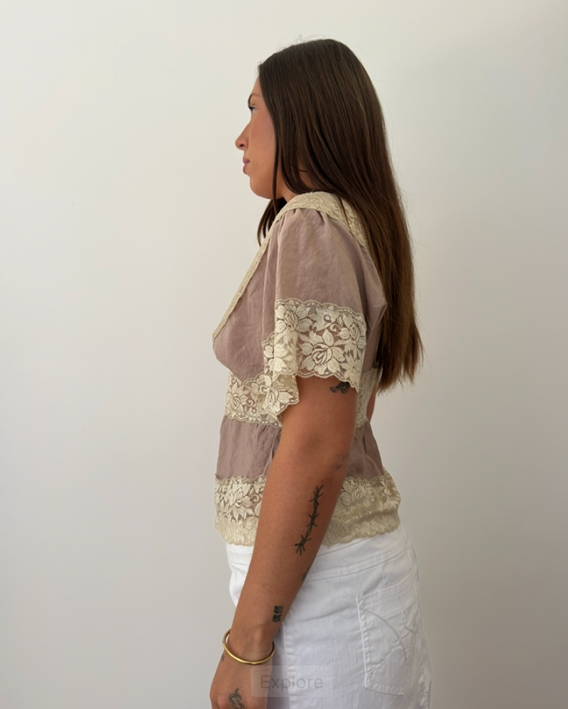 Lace Cardigan Top