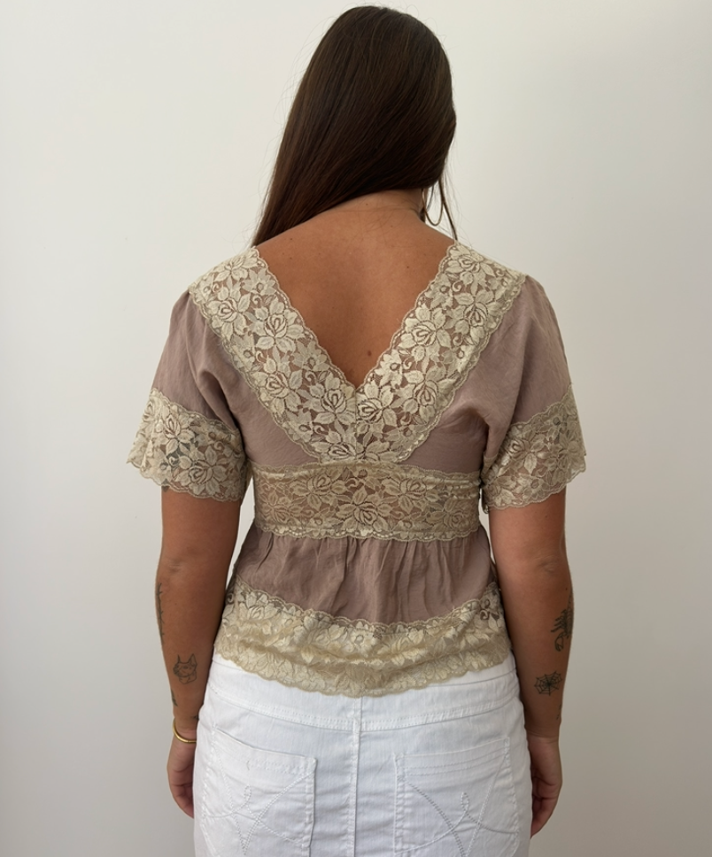 Lace Cardigan Top