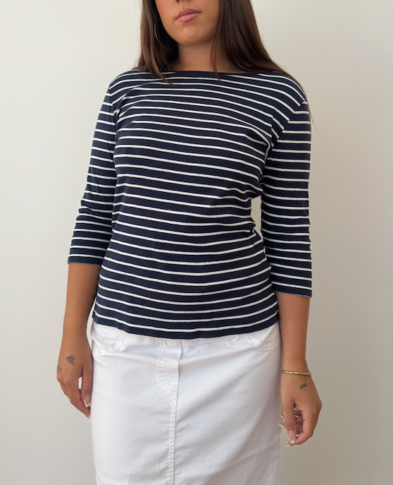 Sailor Stripe 3/4 Top
