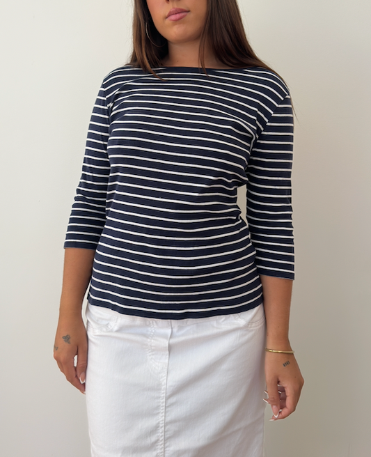 Sailor Stripe 3/4 Top