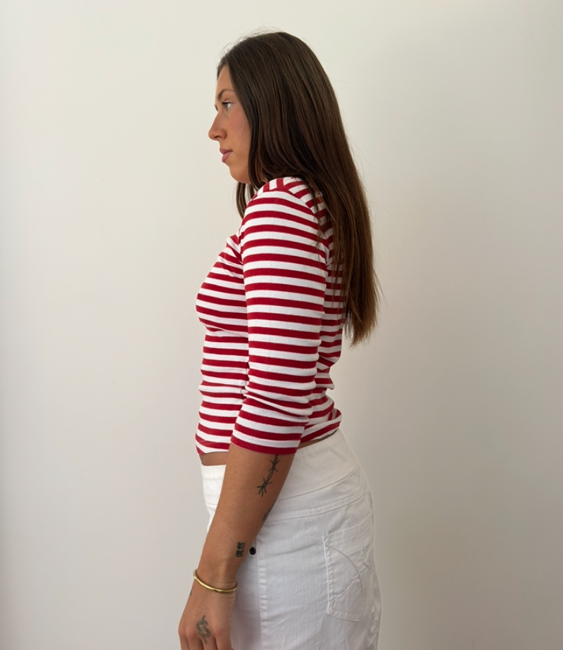 Sailor Stripe 3/4 Top