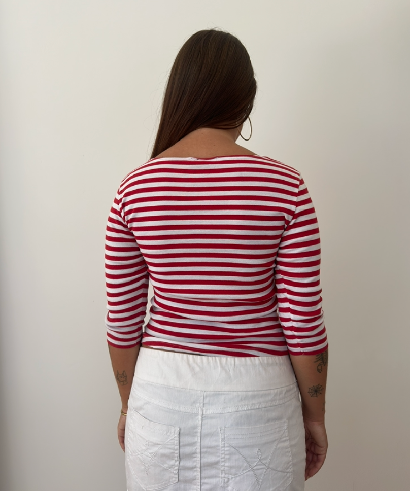 Sailor Stripe 3/4 Top