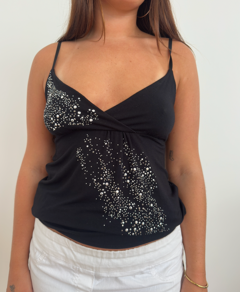 Black Sparkle Cami
